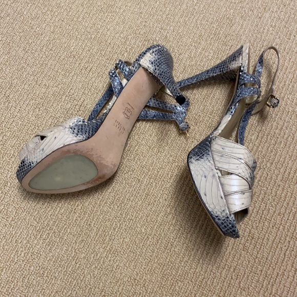 Stuart Weitzman Snakeskin Platform Heels - Picture 2 of 2